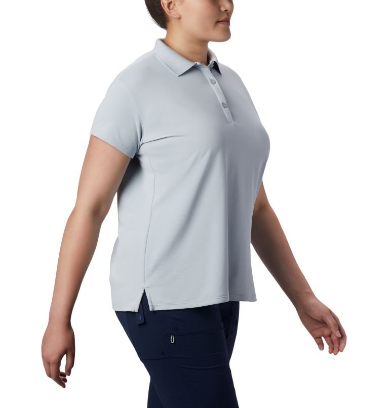 Women's Columbia PFG Innisfree Short Sleeve Polo Shirts Light Grey | Plus Size CA-L5A1C